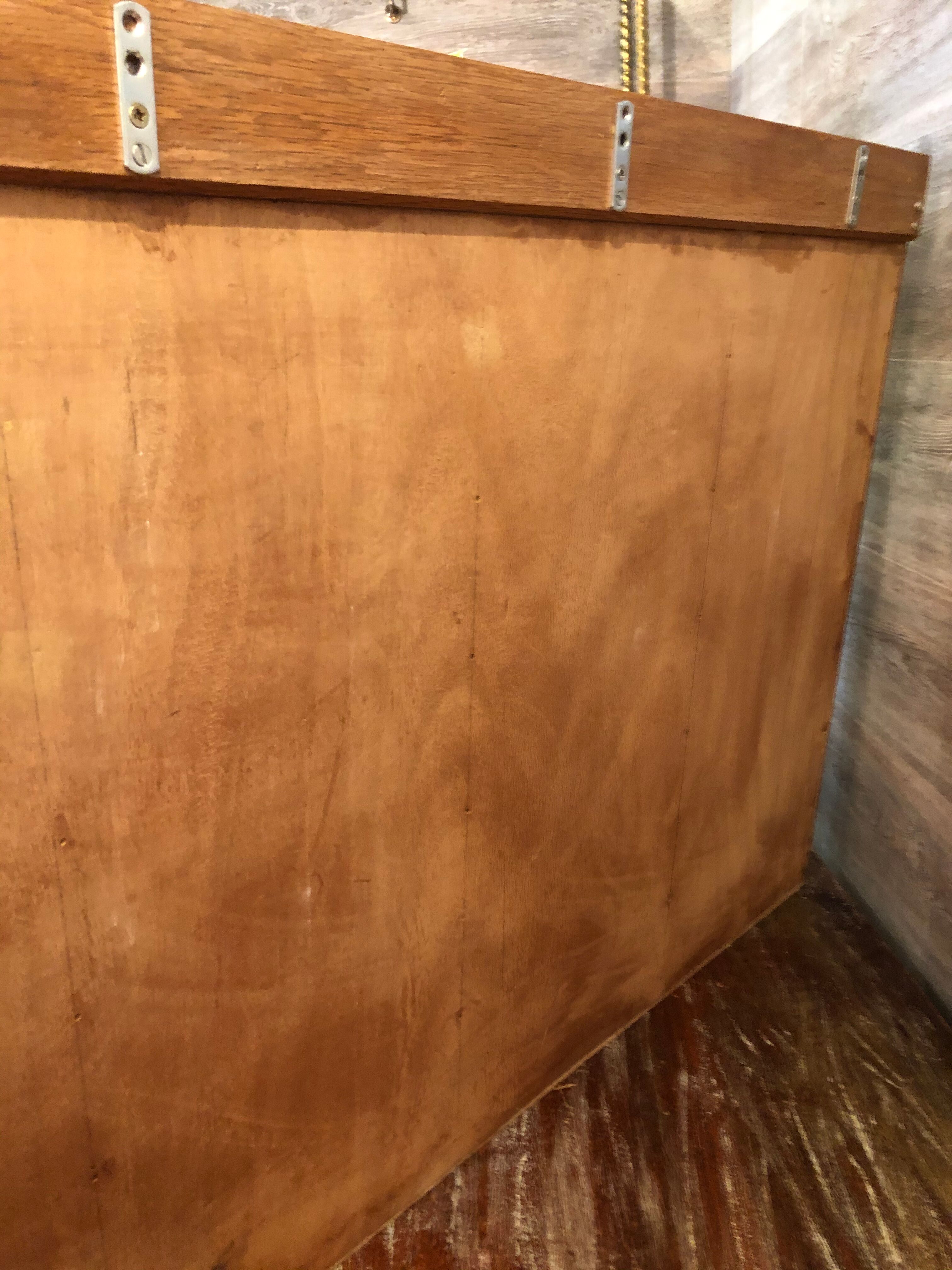 Old craft cabinet letter box oak