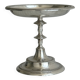 Silver-plated metal stand.