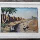 Orientalist painting "Ramparts of Marrakech"