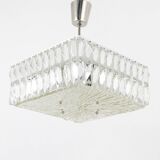 Bakalowits Vienna Faceted Crystal Chandelier Mid-Century, Austria, 1960s