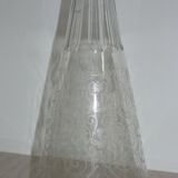 Water carafe in engraved decoration glass
