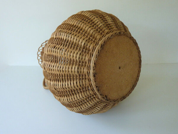 Vase 70s rattan