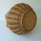 Vase 70s rattan