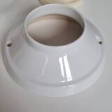 Opaline glass and ceramic wall light