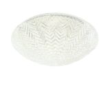 Geometric Transparent Glass Ceiling Light/Flush Mount From Limburg, Germany, 1970s