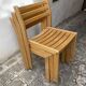 Series of 6 XXth chairs in varnished oak