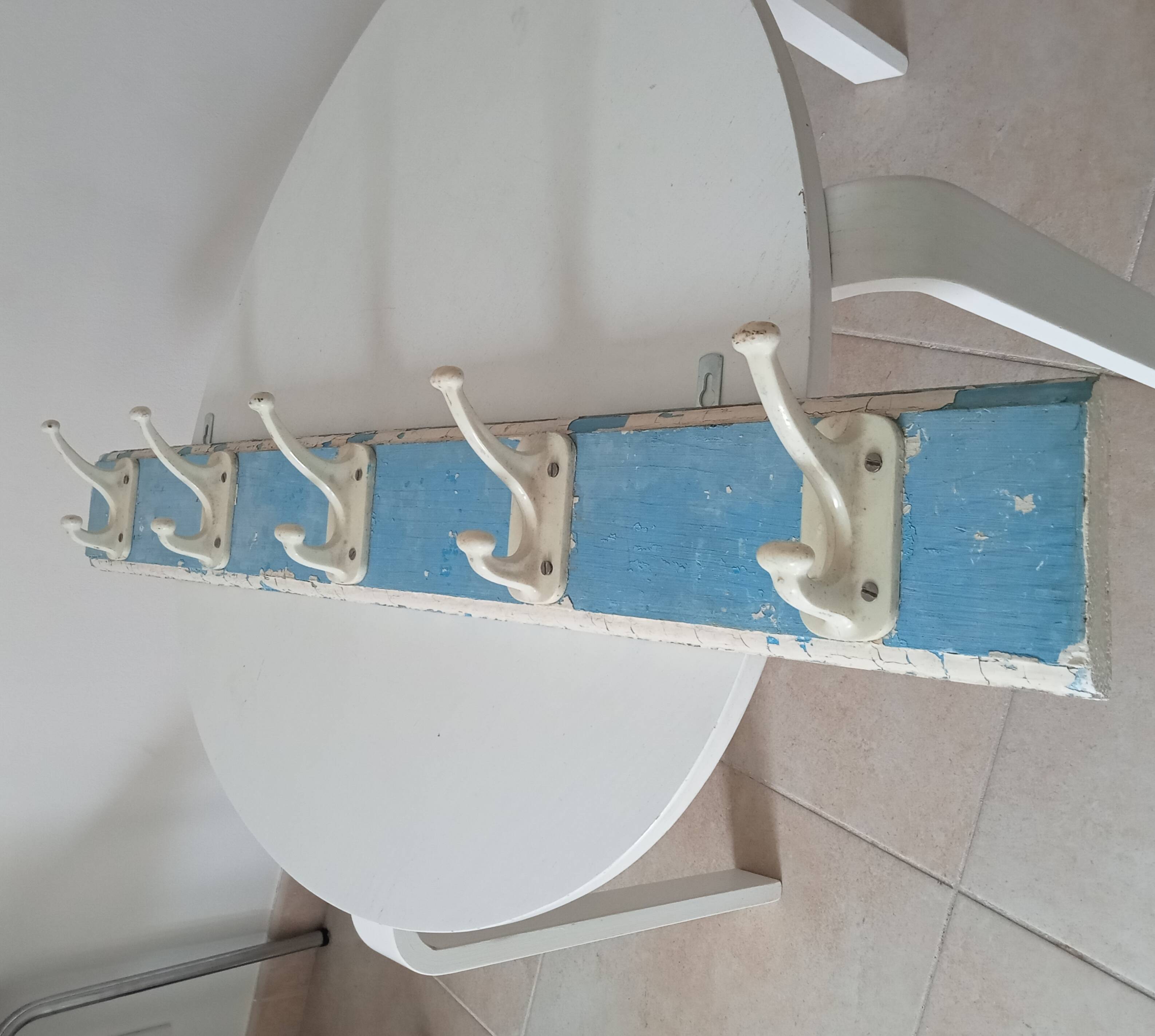 Vintage wall coat rack from the 60s/70s