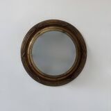 Vintage XL wall light, brass and frosted glass, France, 1920.