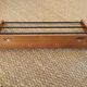 Minimalist wall coat rack wood and iron 60s
