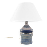 Blue ceramic lamp by Georges Pelletier, France, circa 1960.
