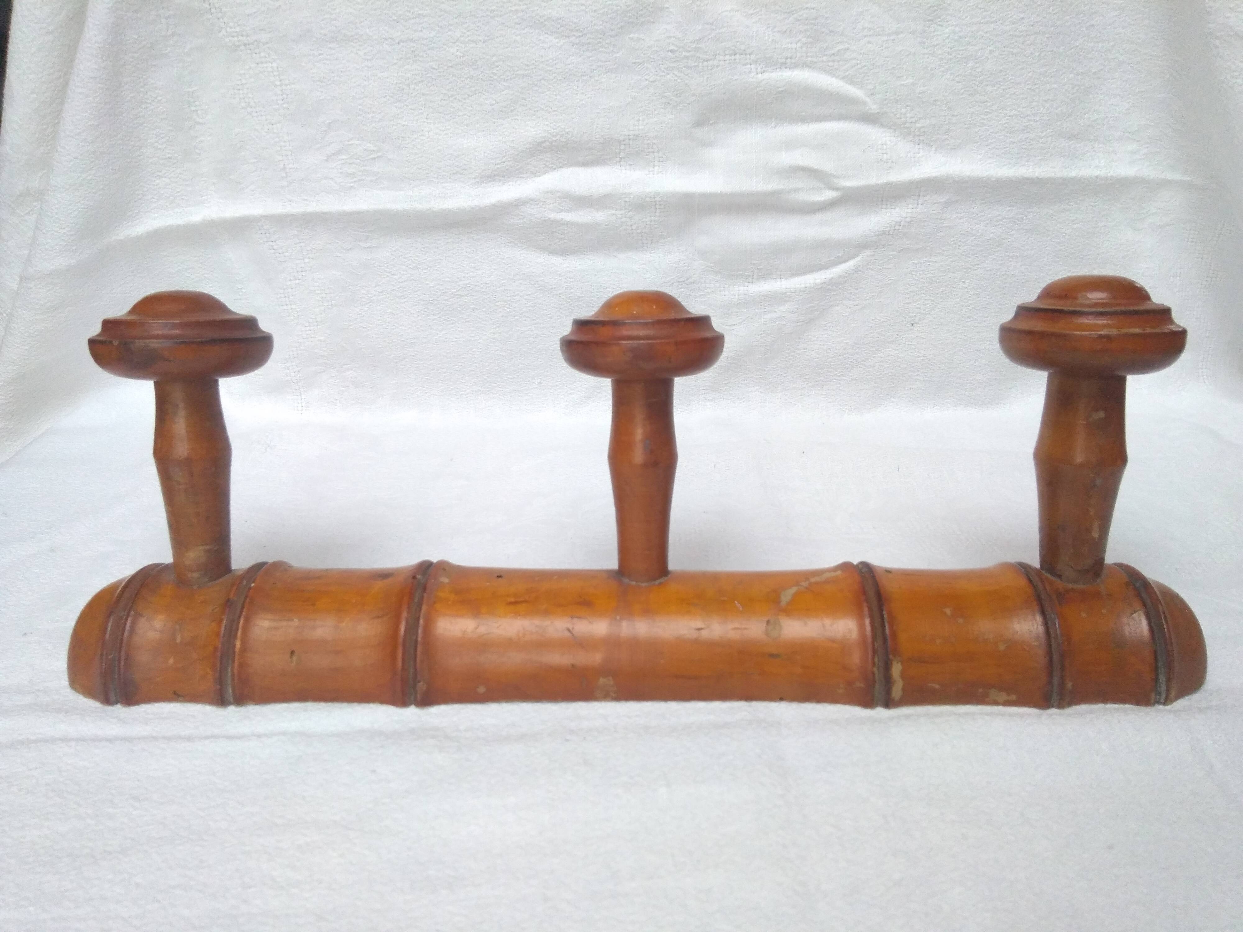 Old wall coat rack
