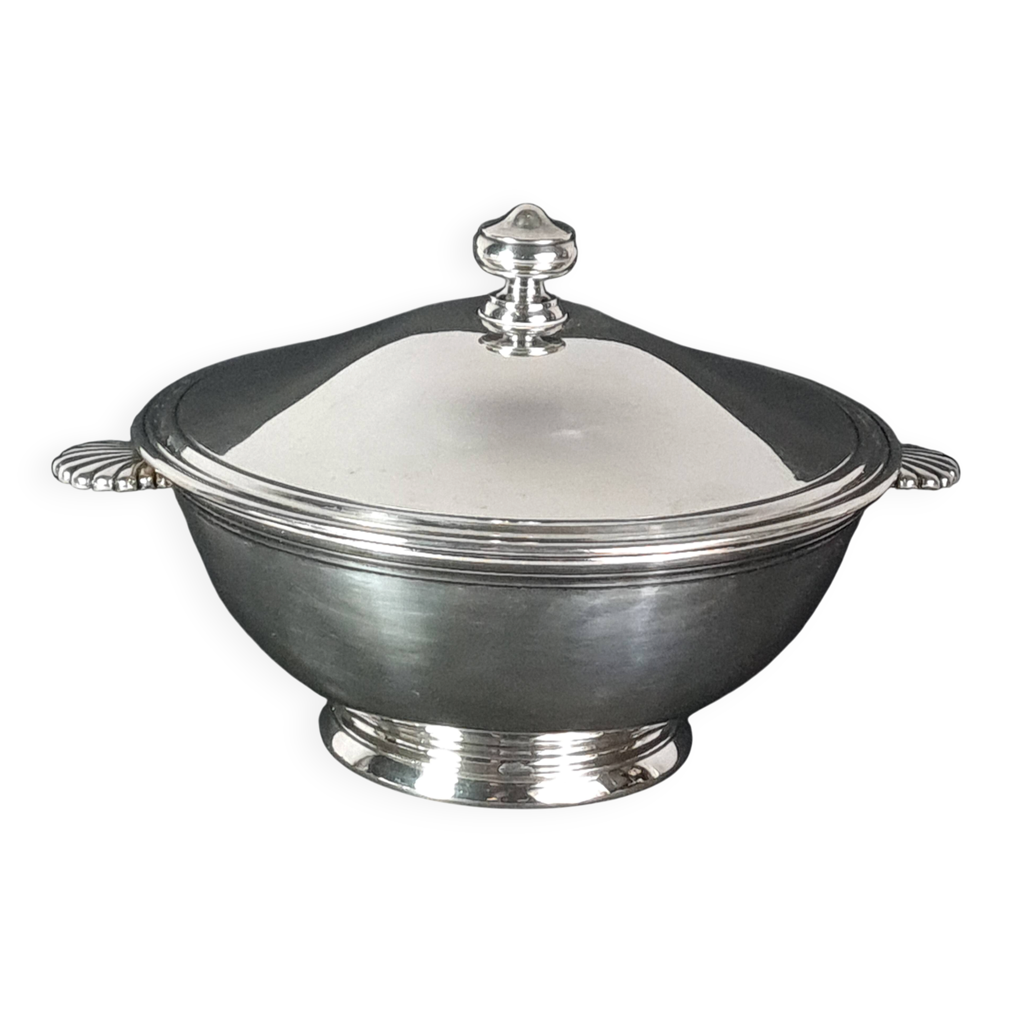 Christofle ear-handled bouillon silver-plated Beautiful silvering C976