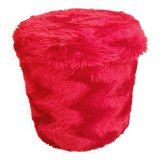 Pelfran France red pouf