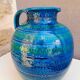 Bitossi ceramic vase or jug, Aldo Londi, Rimini blu.