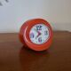 Vintage mechanical alarm clock in orange plastic Uti West Germany