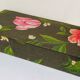 Box padded with old fabric