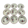 9 soup plates Badonviller model "Les Roses" from the 1950s