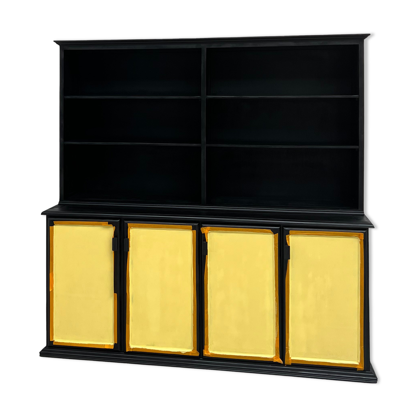 Sideboard 2 bodies, XXL format, old wooden school furniture