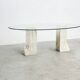 Vintage travertine  dining table, 1970s