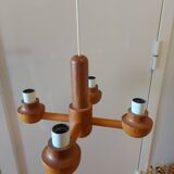 Vintage Ikea pine chandelier