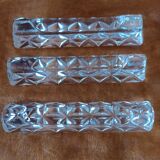 12 cut crystal knife holders.