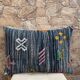 Handmade Moroccan Kilim cushion cover: Bohemian decorative cushion