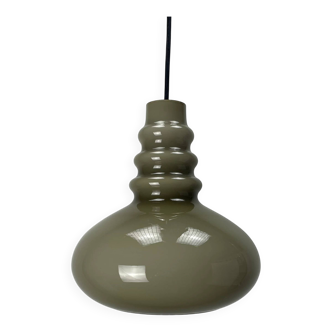 Grey glass pendant lamp by Peill & Putzler 1960