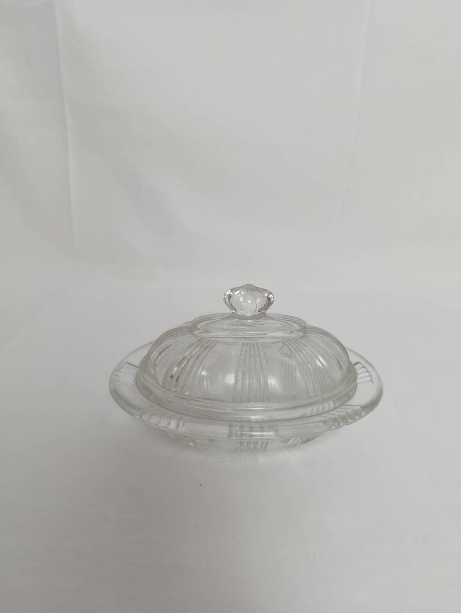Crystal sugar bowl