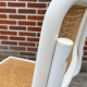 Set of 4 Cesca b32 model chairs in white by Marcel Breuer