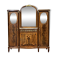 Buffet d'époque Art déco en acajou, chêne et dessus marbre