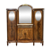 Buffet d'époque Art déco en acajou, chêne et dessus marbre