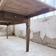 Solid oak farmhouse table with extensions (190-280cm) 1950