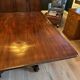 19th century almost square antique mahogany dining table.