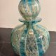 Decorative blown glass bottle Mdina Glass