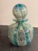 Decorative blown glass bottle Mdina Glass