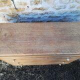 Vintage raw oak chest of drawers