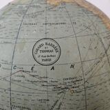 Old terrestrial globe Girard Barrère & Thomas