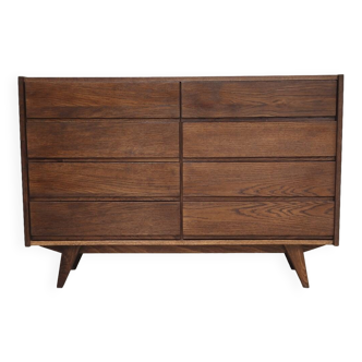 Chest of drawers / Sideboard U-453 dub by Jiri Jiroutek for Interier Praha 1960