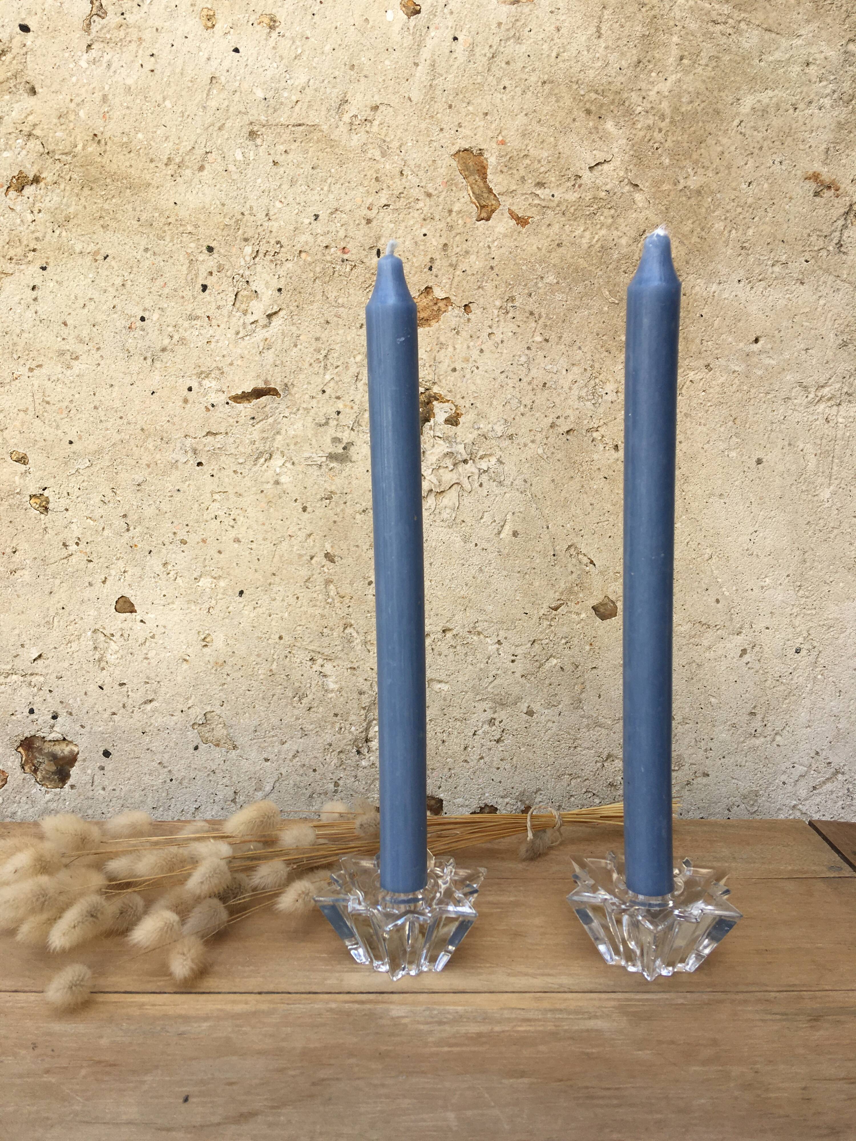 Pair of star candle holders