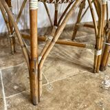 Pair of rattan chairs made in Landes