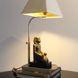 Table lamp Hollywood Regency Pharaoh of the '70s, excellent conditions