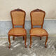 2 caned chairs in Louis XV style