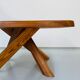 French early edition Aban T35C table in elm attributed to Pierre Chapo, 1970s