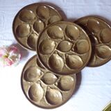 4 St Clément oyster plates