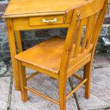 Old children's table and chair