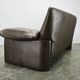 Jori Dark Brown Leather Two Seat Sofa, Belgium, 1990s