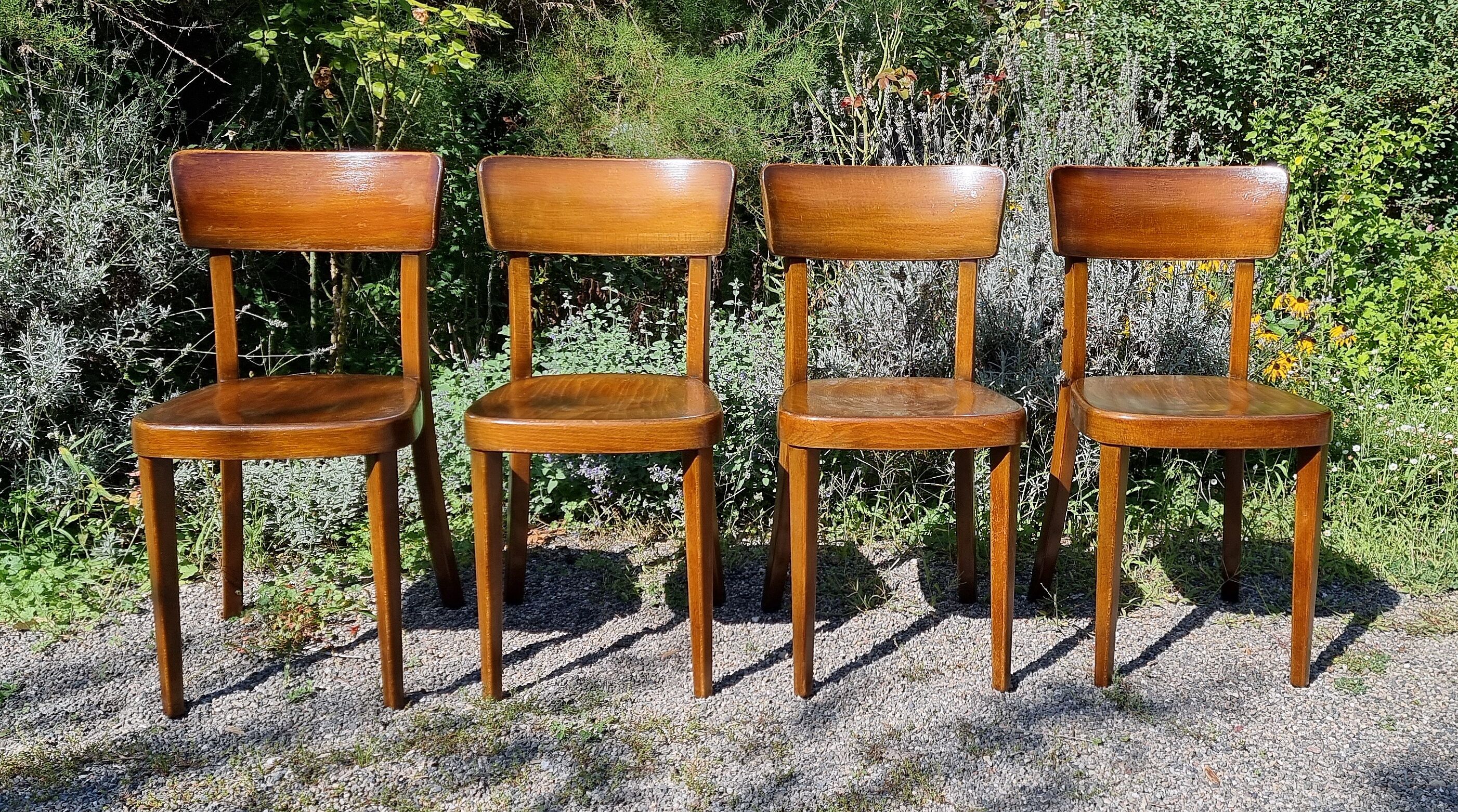 4 “classic” bistro chairs from Horgen-Glarus (Switzerland) 1960s