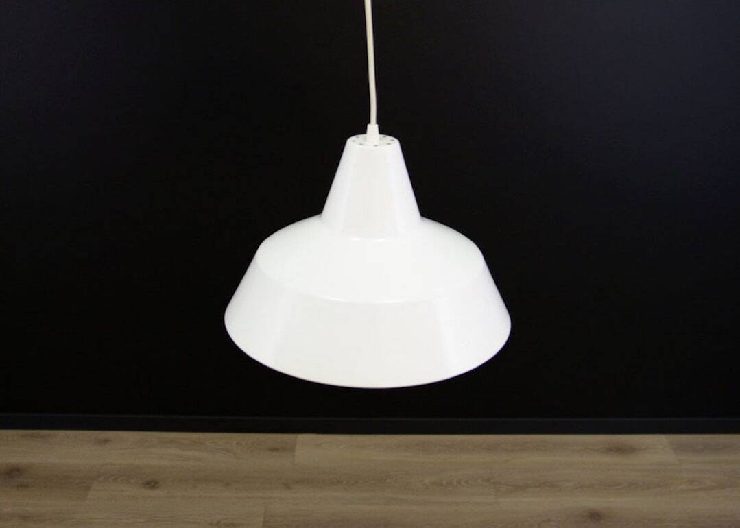 White chandelier, Danish design, 1970s, production: Denmark