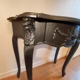 Console baroque noir acier
