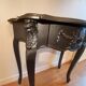 Baroque console black steel